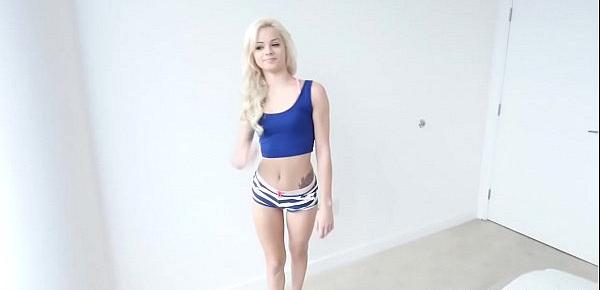  Step bro let Elsa Jean suck his big cock for money she needed